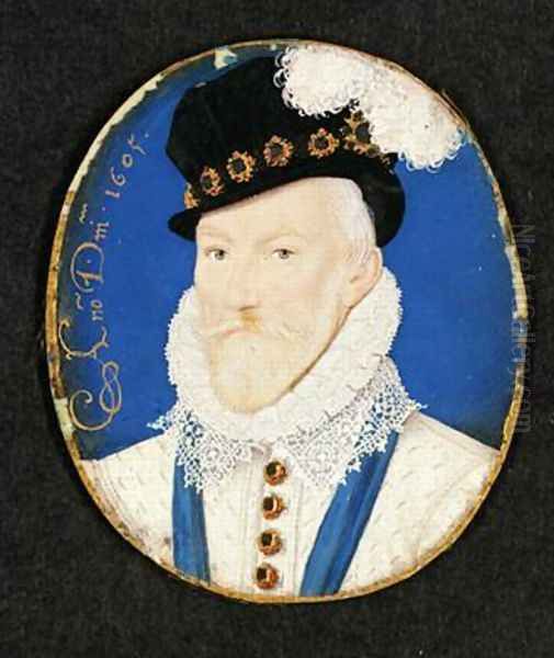 Miniature of Lord Howard of Effingham Oil Painting by Lockley