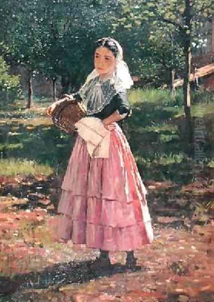 The Spanish Girl 1875 Oil Painting by William Ewart Lockhart