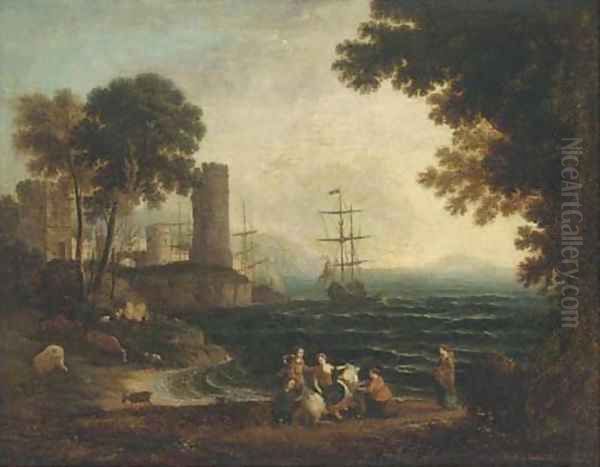 Europa and the Bull Oil Painting by Claude Lorrain