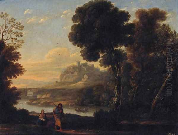 The Rest on the Flight into Egypt 2 Oil Painting by Claude Lorrain (Gellee)