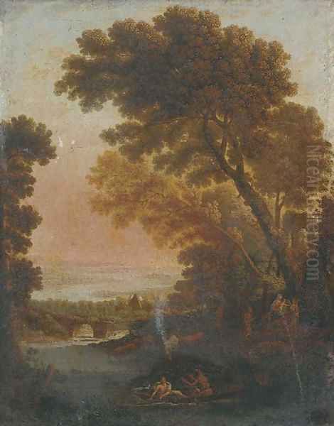 The Rest on the Flight into Egypt Oil Painting by Claude Lorrain (Gellee)