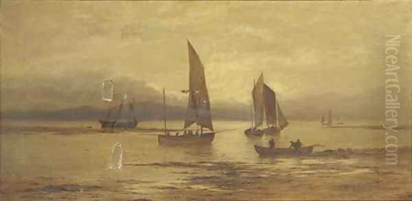 Largs, the mouth of the Findhorn Oil Painting by Capt. Charles A. Lodder