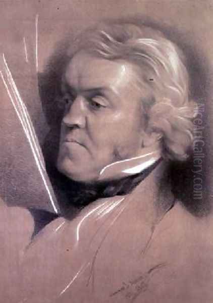 Portrait of William Makepeace Thackeray Oil Painting by Samuel Laurence