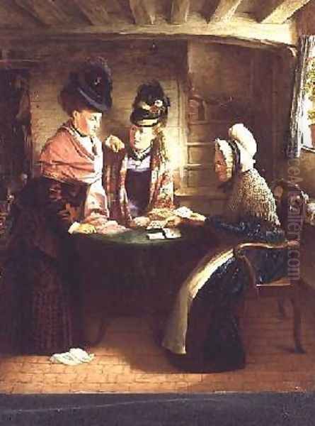 The Fortune Teller Oil Painting by J.L. Lomas