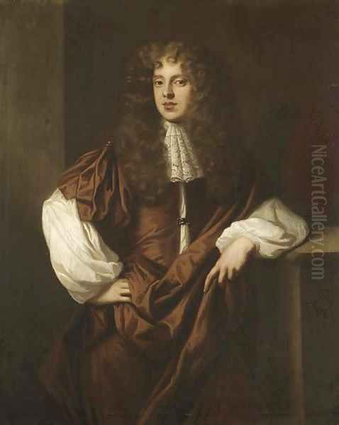 Portrait of Sir Thomas Myddelton, 2nd Bt. (1651-1684) Oil Painting by Sir Peter Lely