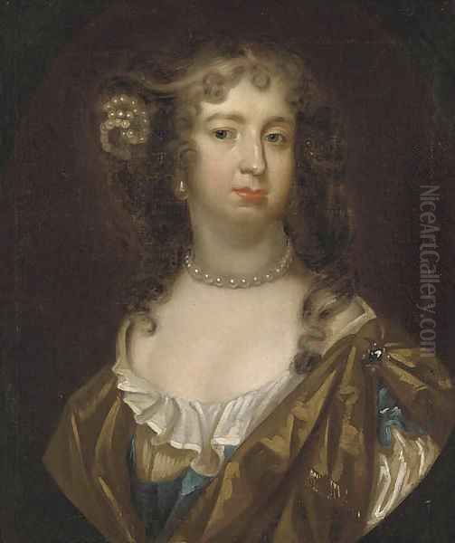 Portrait of a lady, possibly Barbara Villiers, Countess of Castlemaine Oil Painting by Sir Peter Lely