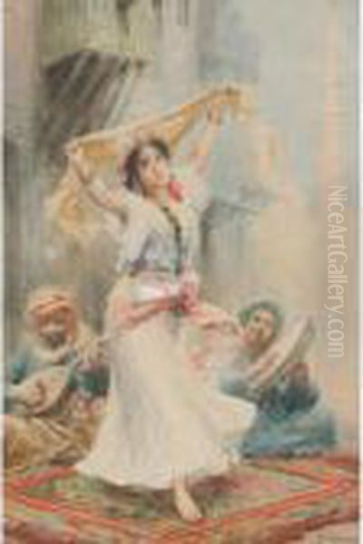 Harem Dancer Oil Painting by Fabbio Fabbi