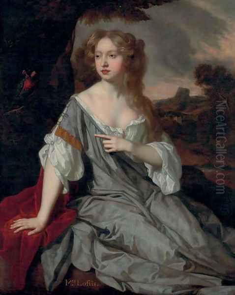 Portrait of a lady, identified as Mrs. Lucy Loftus Oil Painting by Sir Peter Lely