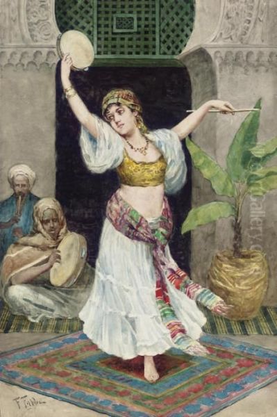 The Tambourine Dancer Oil Painting by Fabbio Fabbi