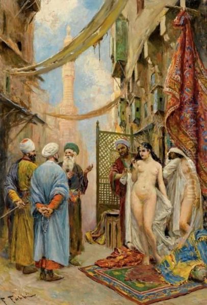 The Slave Market Oil Painting by Fabbio Fabbi