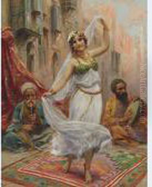 Oriental Dance Oil Painting by Fabbio Fabbi