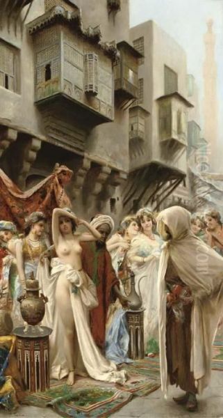 The Slave Market Oil Painting by Fabbio Fabbi