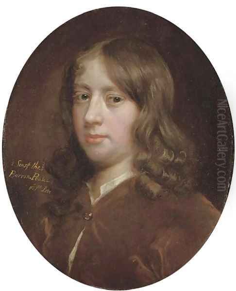 Portrait of John, 1st Earl Poulett (c.1668-1743), bust-length Oil Painting by Sir Peter Lely