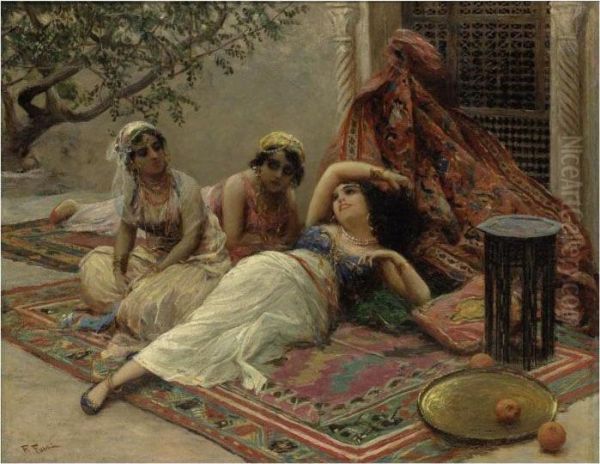 In The Harem Oil Painting by Fabbio Fabbi