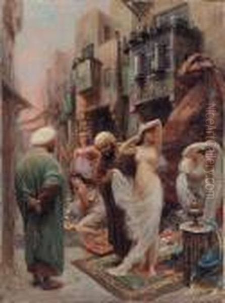 The Slave Market Oil Painting by Fabbio Fabbi