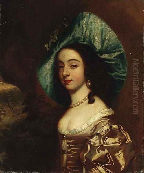 Portrait of a lady, said to be the Countess of Rockingham Oil Painting by Sir Peter Lely