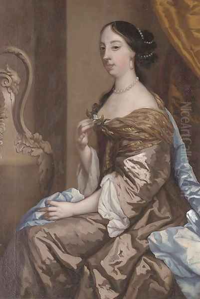 Portrait of a lady, traditionally identified as Barbara Palmer, nee Villiers, Duchess of Cleveland (1640-1709) Oil Painting by Sir Peter Lely