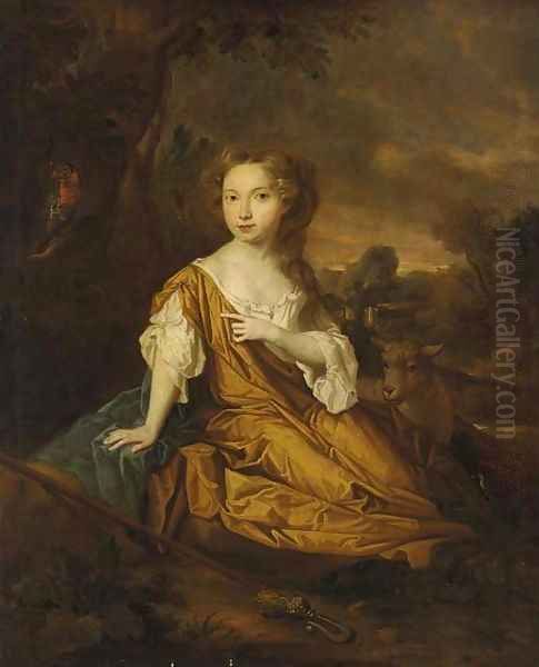 Portrait of Miss Pearl of Aconbury Oil Painting by Sir Peter Lely