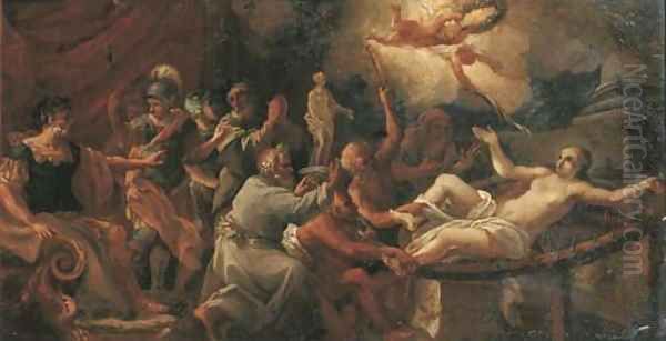 The Martyrdom of Saint Catherine Oil Painting by Filippo Lauri