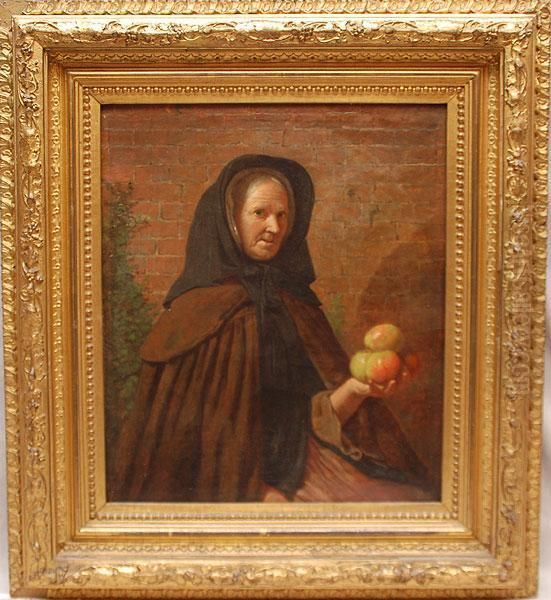 The Apple Seller Oil Painting by Thomas Faed