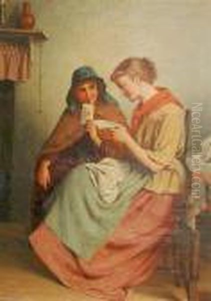 The Love Letter Oil Painting by Thomas Faed