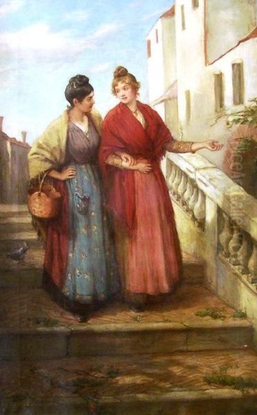 Best Friends Oil Painting by Thomas Faed