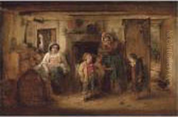 The Mitherless Bairn Oil Painting by Thomas Faed