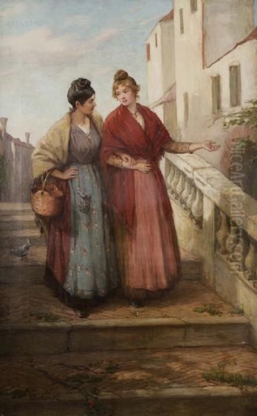 Best Friends Oil Painting by Thomas Faed