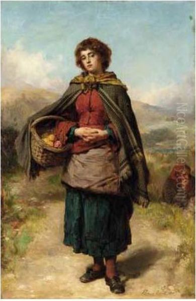 The Orange Seller Oil Painting by Thomas Faed