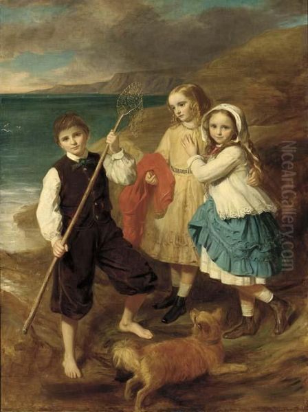 The Fishing Party Oil Painting by Thomas Faed