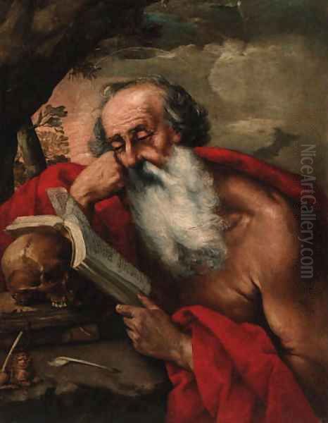 Saint Jerome Oil Painting by Juan De Valdes Leal