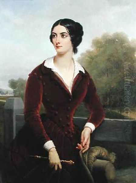 Eliza Gilbert 1821-61 Oil Painting by Jules Laure