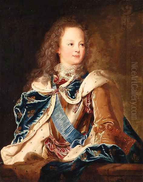 Portrait of the Dauphin, Louis, later King Louis XV of France (1710-1774) Oil Painting by Jean Baptiste van Loo