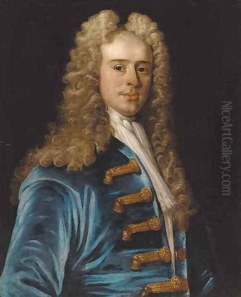 Portrait of a gentleman 2 Oil Painting by Jean Baptiste van Loo