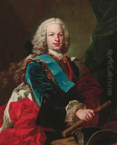 Portrait of a nobleman Oil Painting by Jean Baptiste van Loo