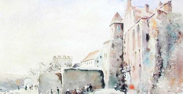 Torun Oil Painting by Julian Falat