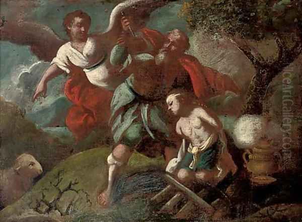 The Sacrifice of Isaac Oil Painting by Pietro Liberi