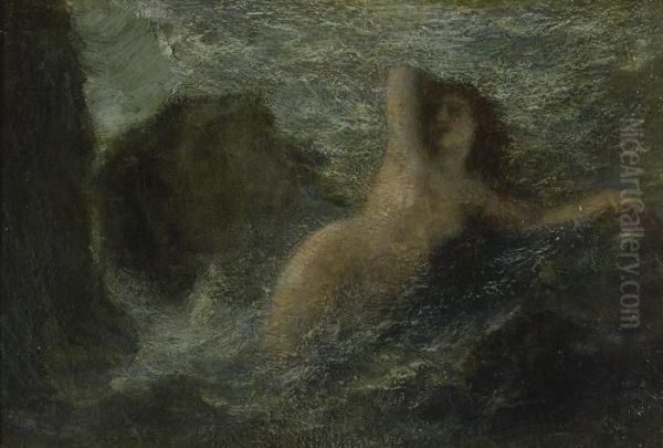 Ondine Oil Painting by Ignace Henri Jean Fantin-Latour