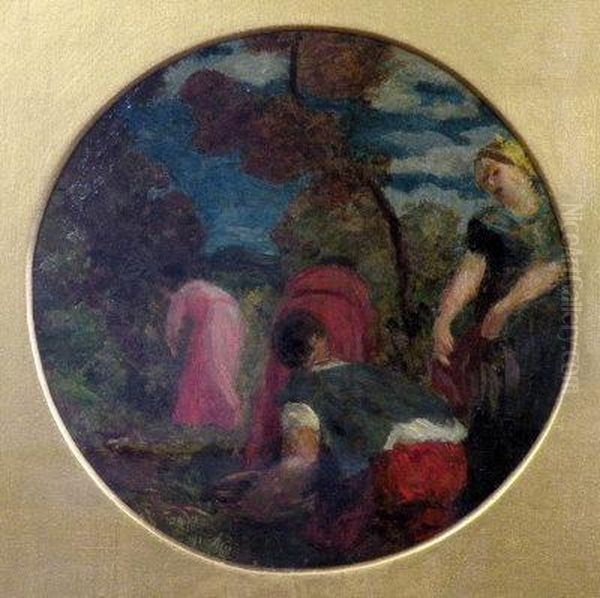 The Gleaners Oil Painting by Ignace Henri Jean Fantin-Latour