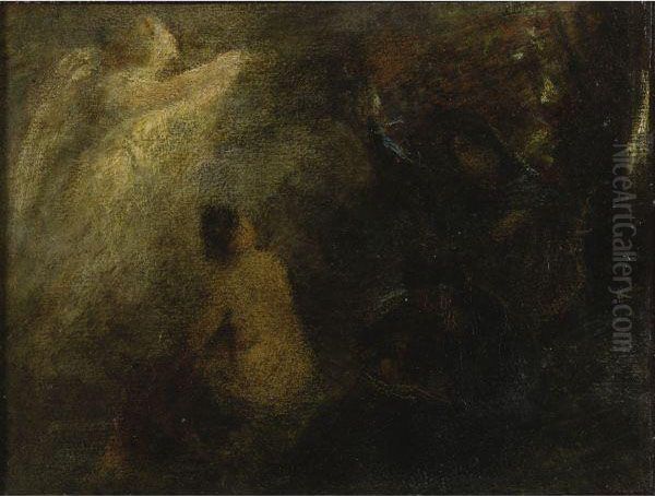 Le Jugement De Pris Oil Painting by Ignace Henri Jean Fantin-Latour