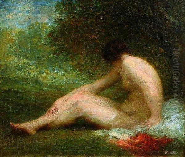 Baigneuse. Oil Painting by Ignace Henri Jean Fantin-Latour