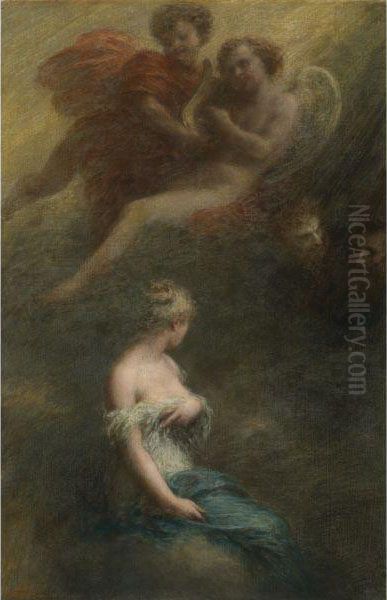 La Damnation De Faust Oil Painting by Ignace Henri Jean Fantin-Latour