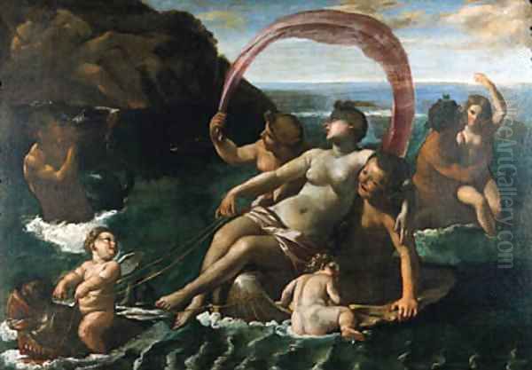 Galatea and Polyphemus Oil Painting by Giovanni Lanfranco