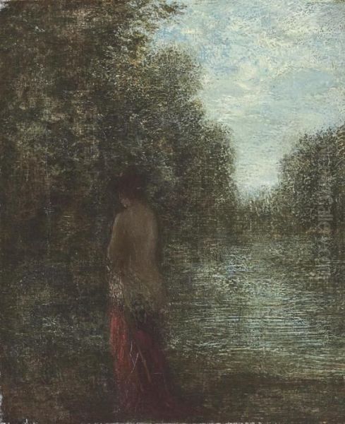 La Reverie Oil Painting by Ignace Henri Jean Fantin-Latour