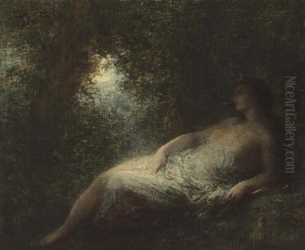 Diana Oil Painting by Ignace Henri Jean Fantin-Latour