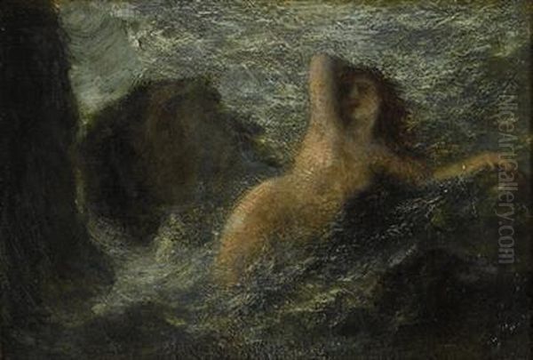 Ondine Oil Painting by Ignace Henri Jean Fantin-Latour