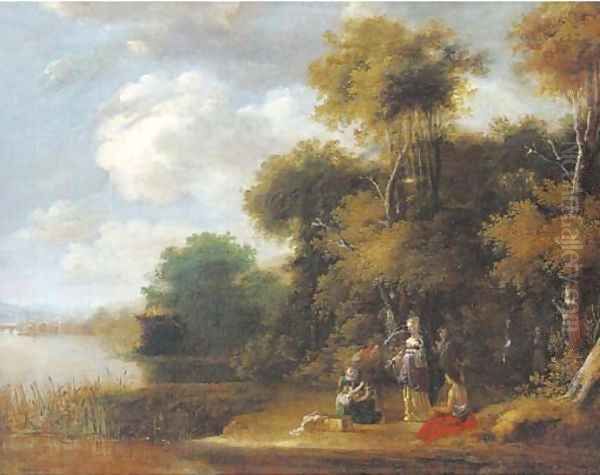 The Finding of Moses Oil Painting by Jasper van der Lanen