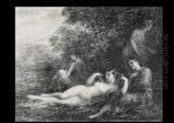 Nude Oil Painting by Ignace Henri Jean Fantin-Latour