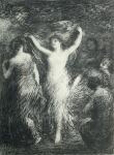 Danses Oil Painting by Ignace Henri Jean Fantin-Latour