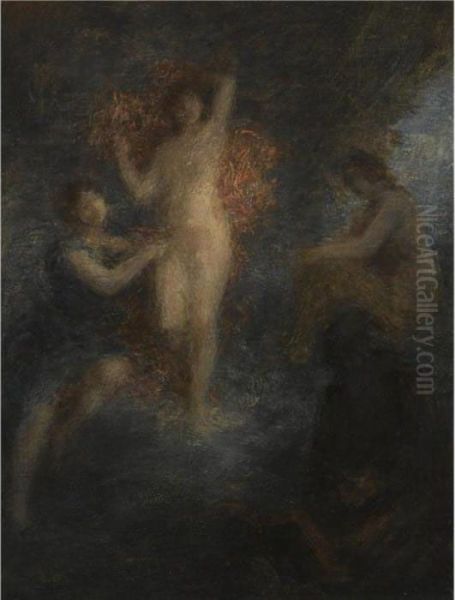 La Tentation De Saint Antoine Oil Painting by Ignace Henri Jean Fantin-Latour